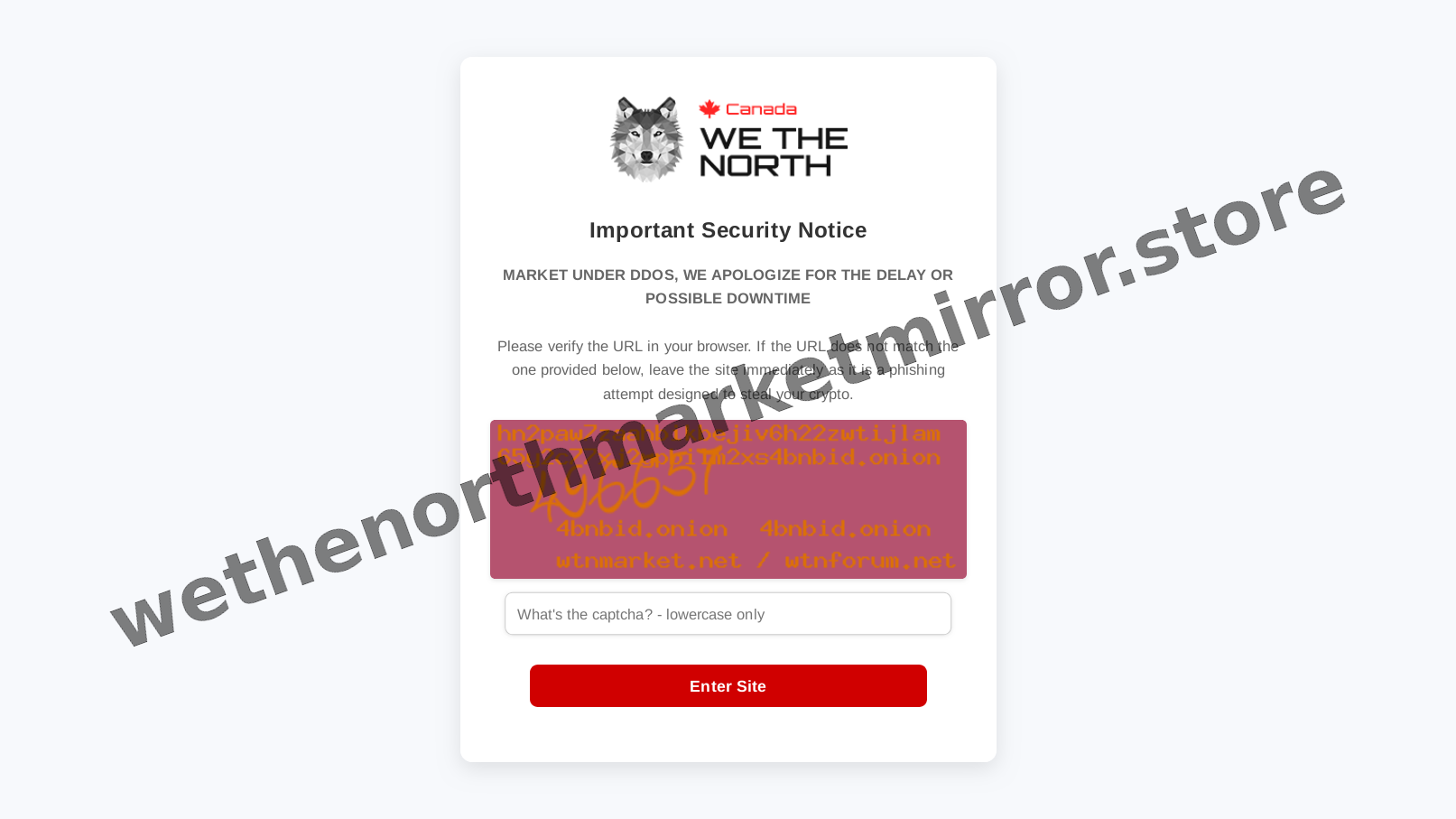 DDoS Protection Screen